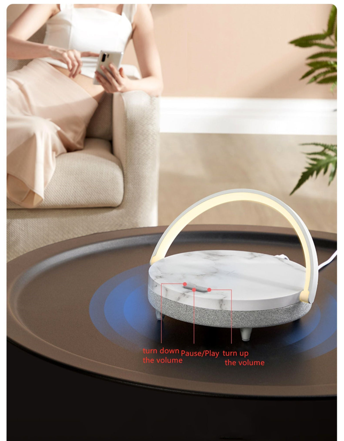 Multi-Function Wireless Charging Night Light