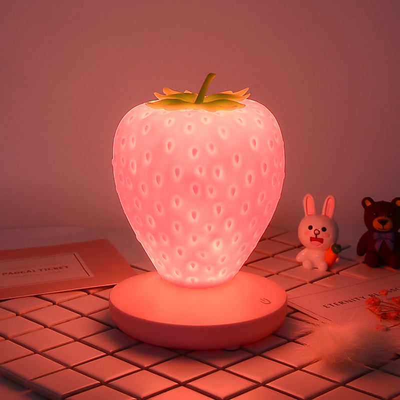 Creative Charging Strawberry Lamp Usb Three-Speed Dimming