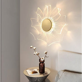 New Creative Personality Petal Acrylic LED Wall Lamp Modern Simple