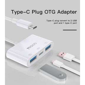 3 In 1 Type C OTG Adapter Connector